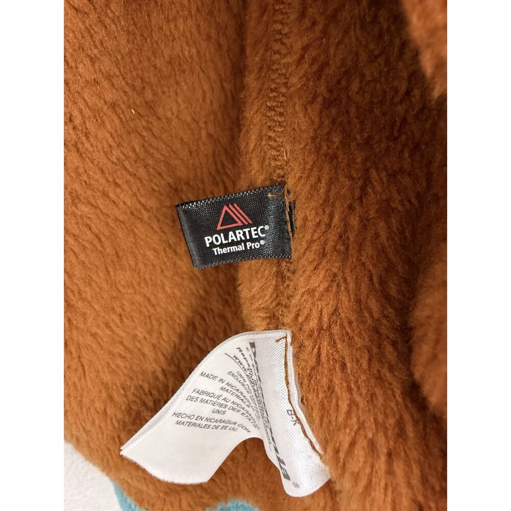 Patagonia Womens Pullover Size XL Re-Tool Snap-T Bunt Orange Polartec Fleece - Picture 5 of 14